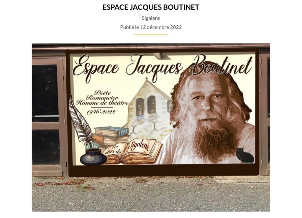Espace Jacques Boutinet - Commande Mairie de Sigalens - Décembre 2022.